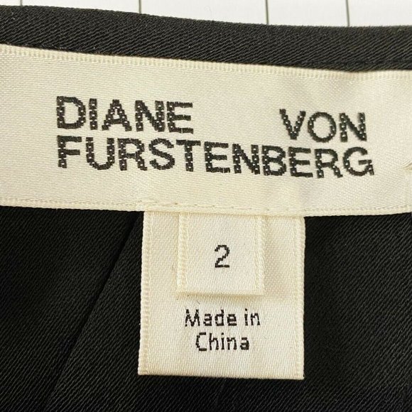 DVF Diane Von Furstenberg One-Shoulder Pleated Ribbon Dress 2 Multicolor Strips - Picture 8 of 11